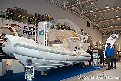 Oromarine Stand At Boat Show Roma Editorial Stock Photo